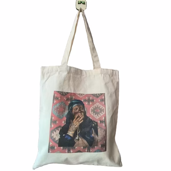 Borsa tote regalo promozionale per lo shopping in tela di cotone (FLYDL1001)